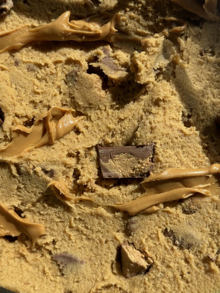 Peanut Butter Swirled Cookie Dough