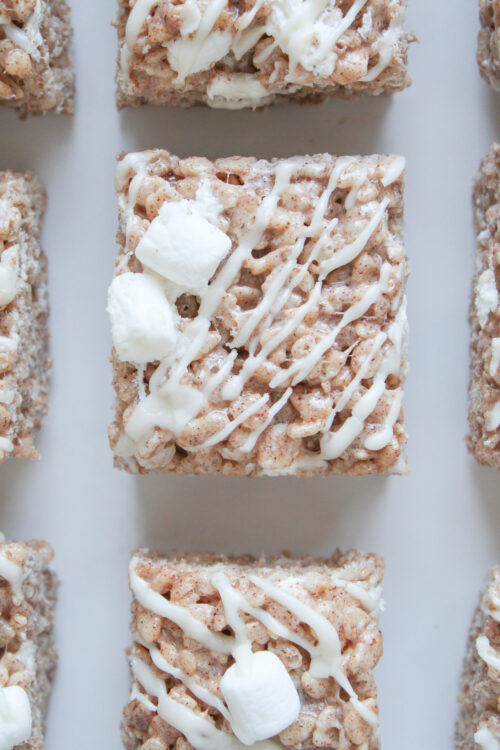 Maple Glazed Chai Rice Krispie Treats