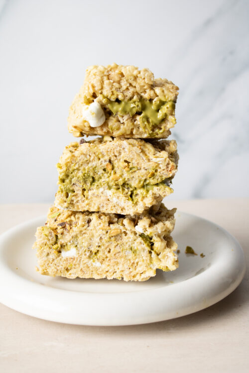 Pistachio Halva Brown Butter Rice Krispies