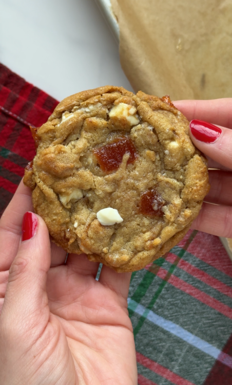 Guava White chocolate macadamia cookies