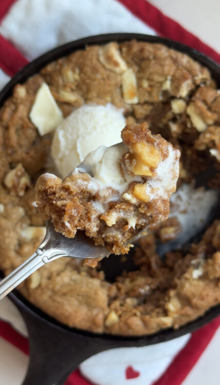 Carrot Cake Cookie Skillet
