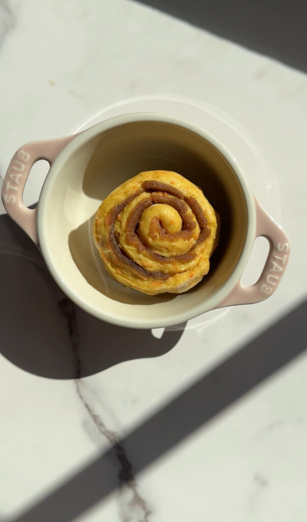 Single Carrot Cake Cinnamon roll
